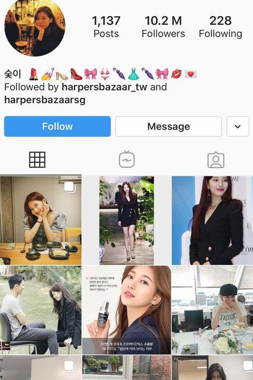 韩国明星ins账号,时尚穿搭、幕后花絮大公开！